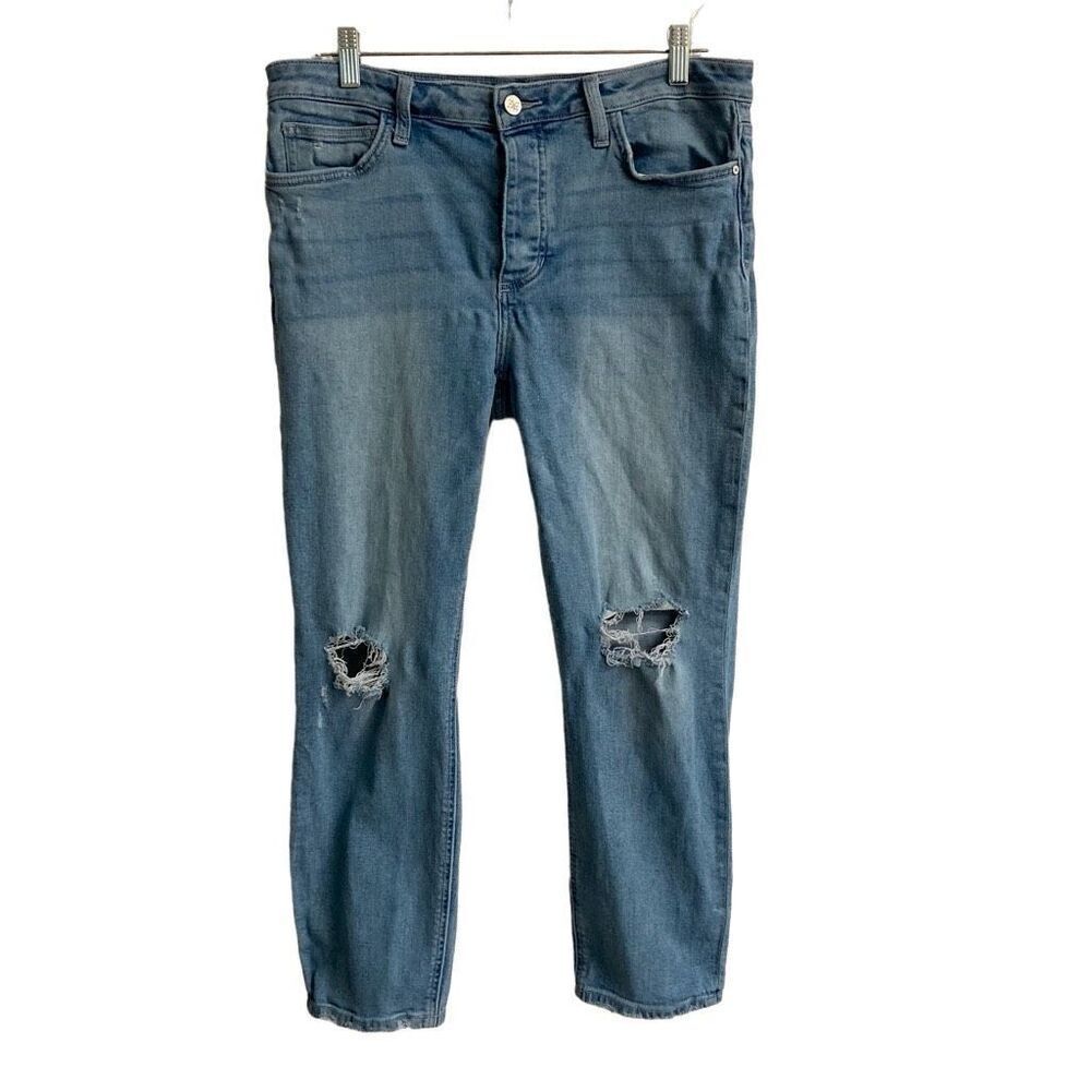 Sam Edelman The Mary Jane Boyfriend Button fly Straight Denim Jeans Womens 30 
